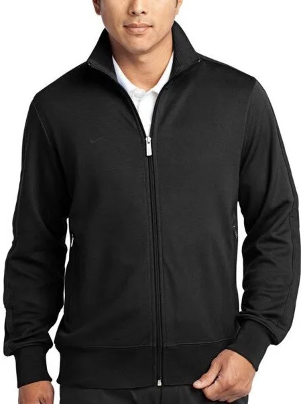 Nike Golf | N98 Men’s Track Jacket Black Full Zip Mock Neck Dri-Fit Performance